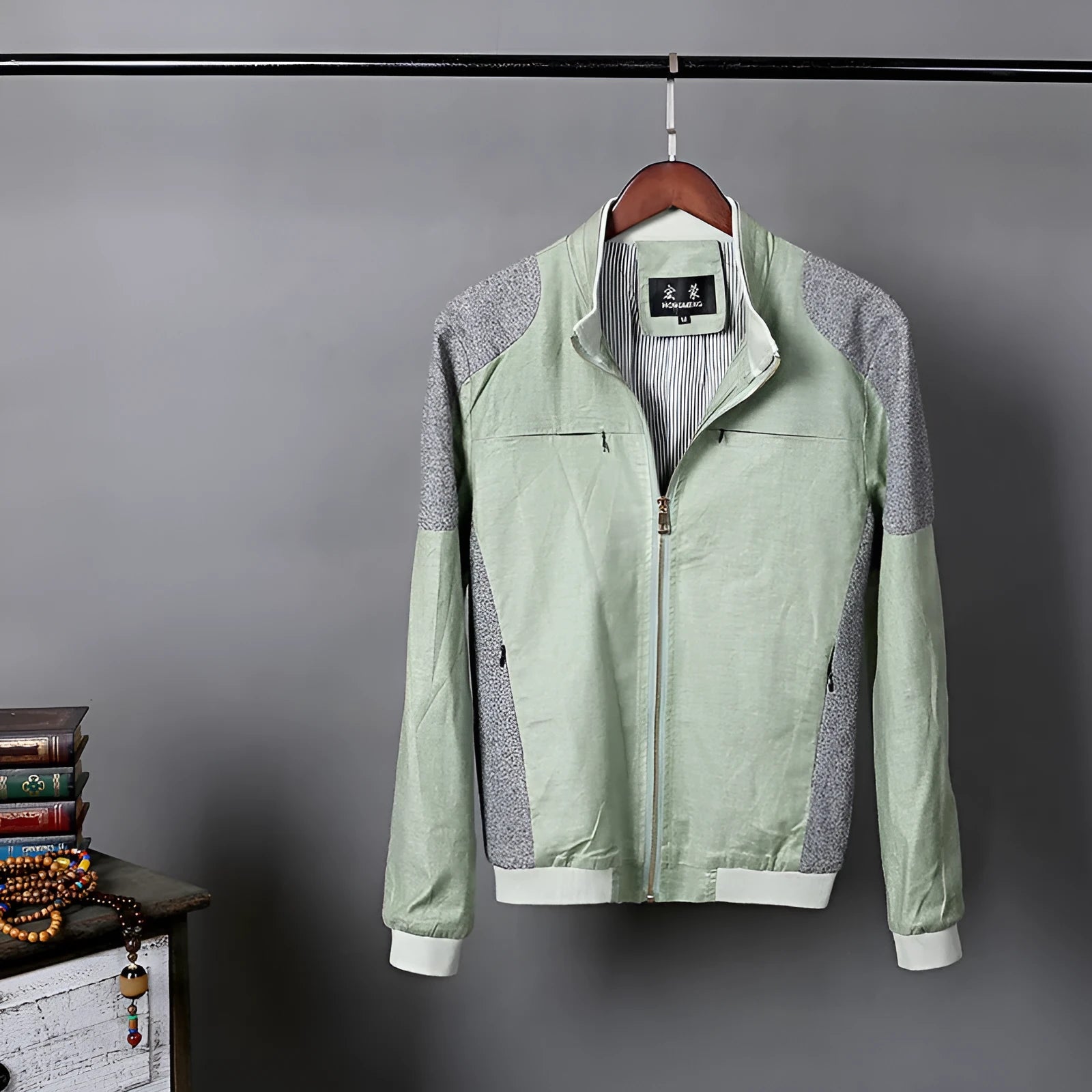 Men's lightweight linen jacket in cotton fabric available in multiple colours and sizes