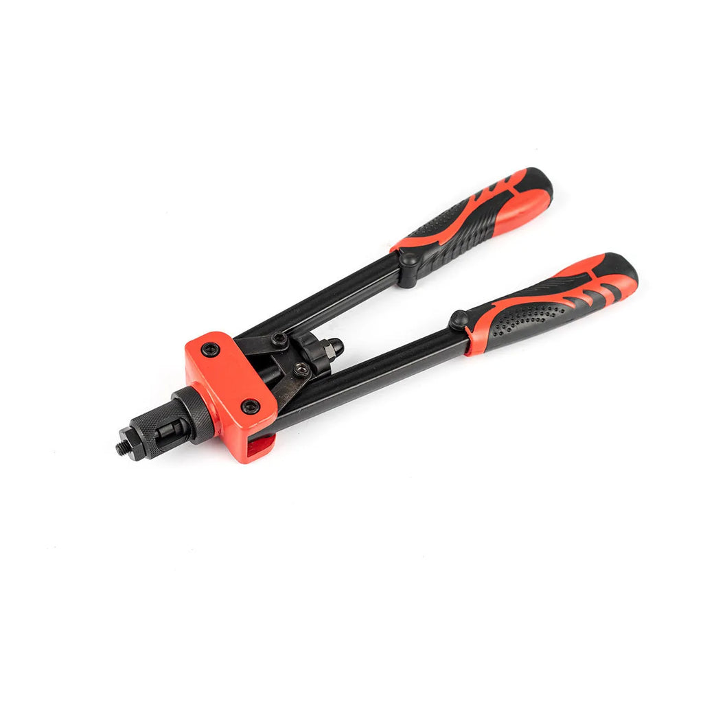 14-inch alloy rivet nut pull-setter tool with set of six M3 to M10 gun tips.