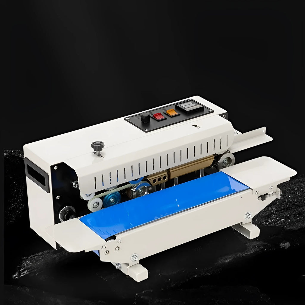 Manual steel seal sealing machine with integrated date printing mechanism for tabletop commercial use