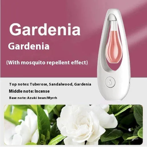 Ultrasonic aroma diffuser with mosquito repellent function in six fragrance options
