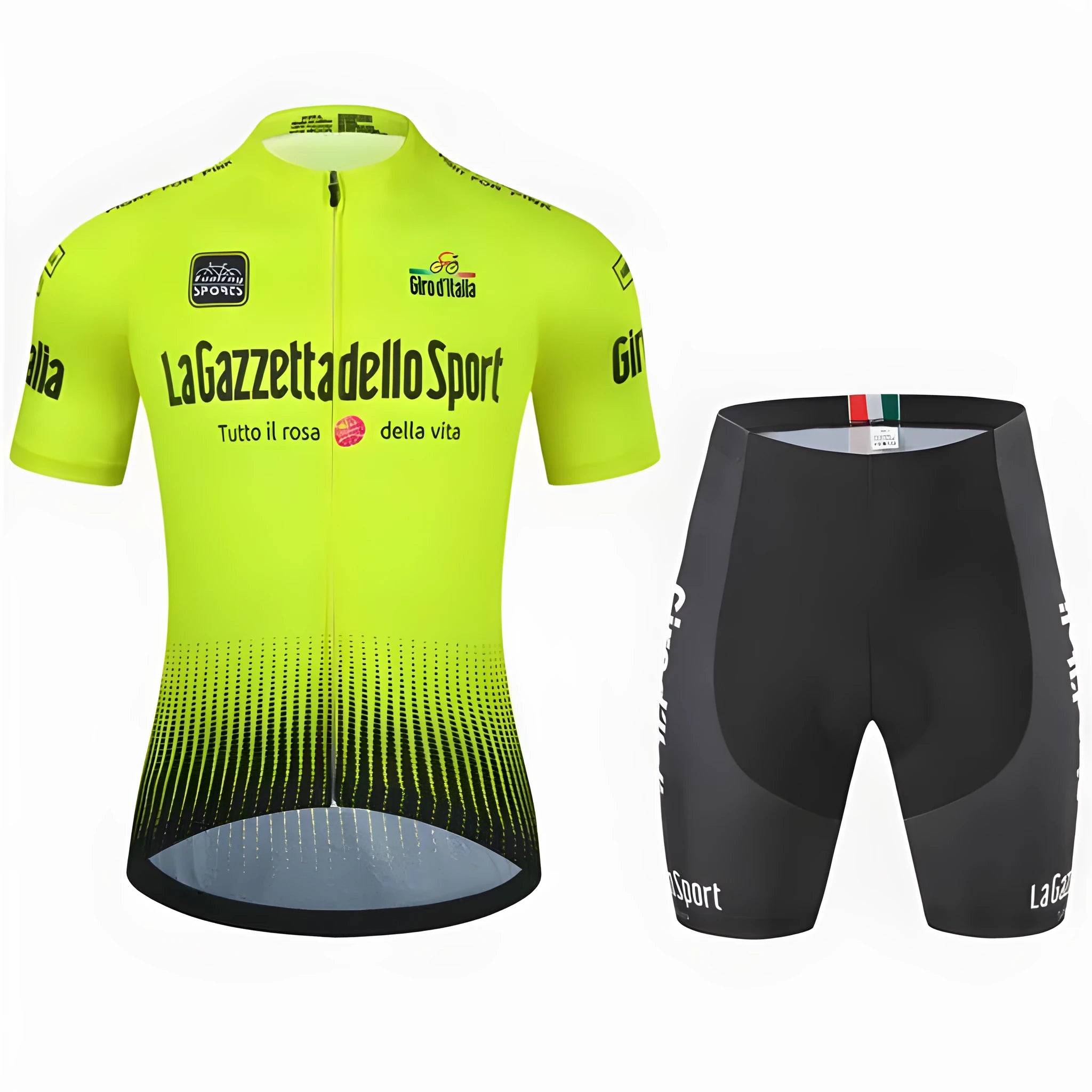 Short sleeve quick-dry cycling jersey in polyester fabric for summer road biking