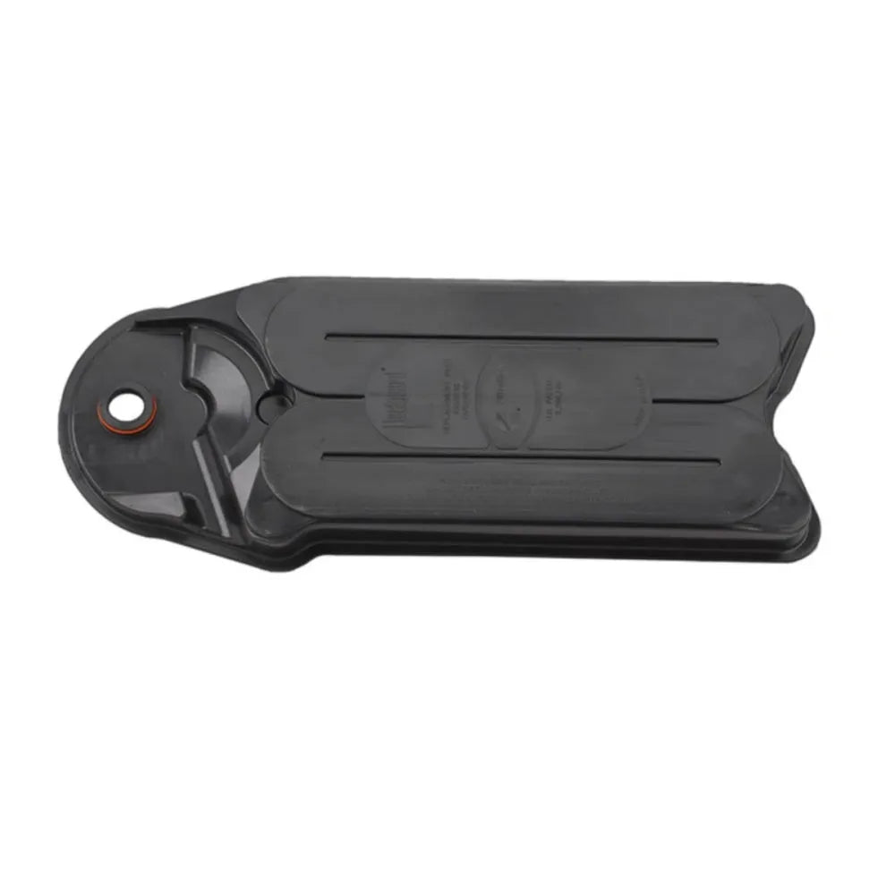 Black automotive crankcase ventilation filter for engine blow-by gas separation.