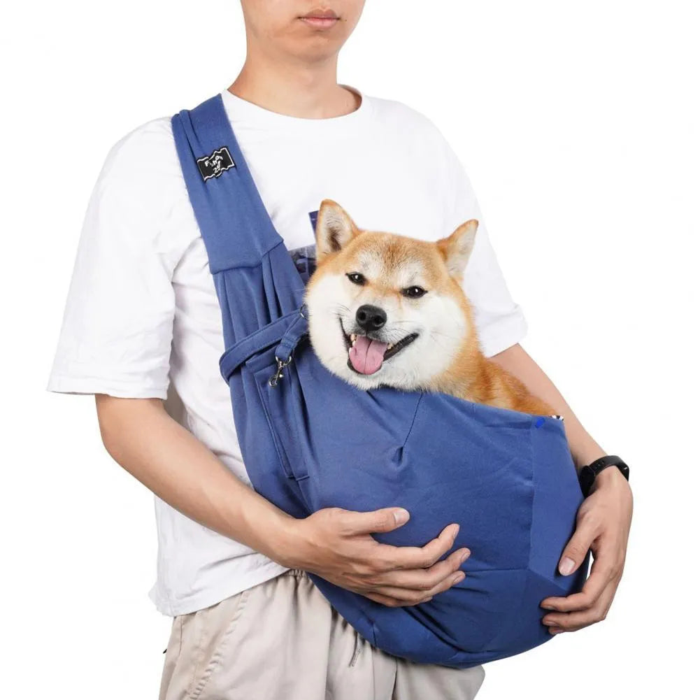 Cat carrier backpack with mesh panels showing large capacity folding design for pet transport