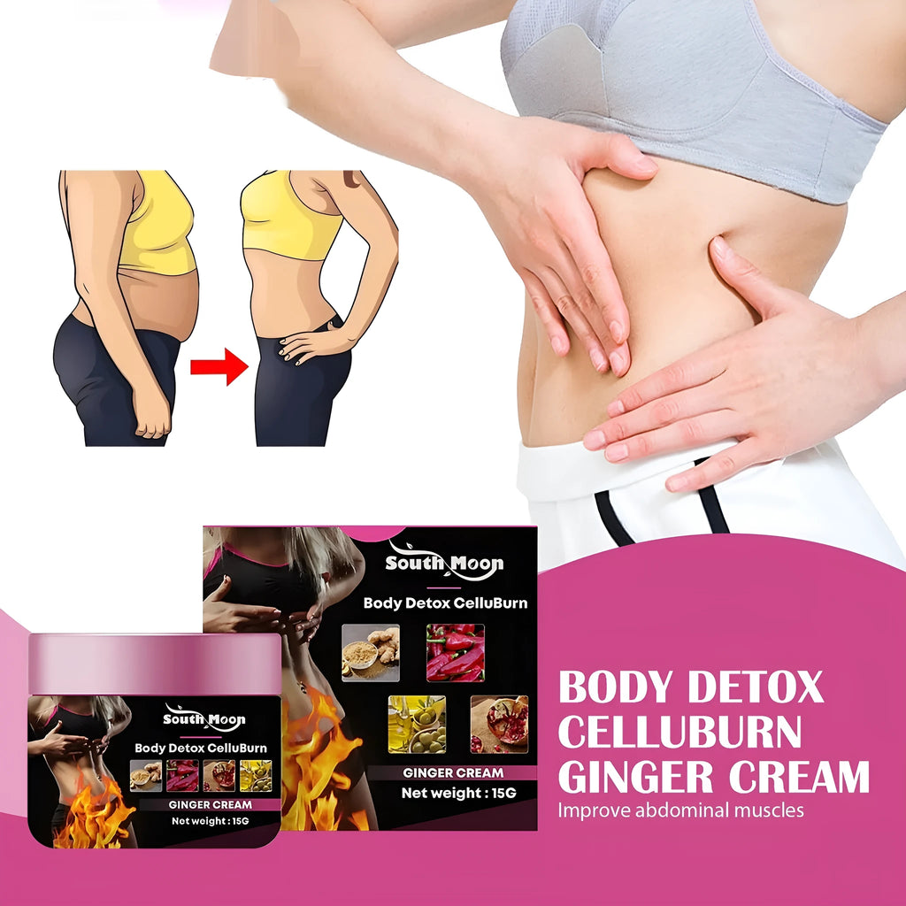 15g jar of ginger body shaping cream for thigh tightening and slimming