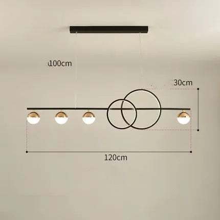 Rectangular black Nordic-style LED ceiling lamp with remote control on a white background.