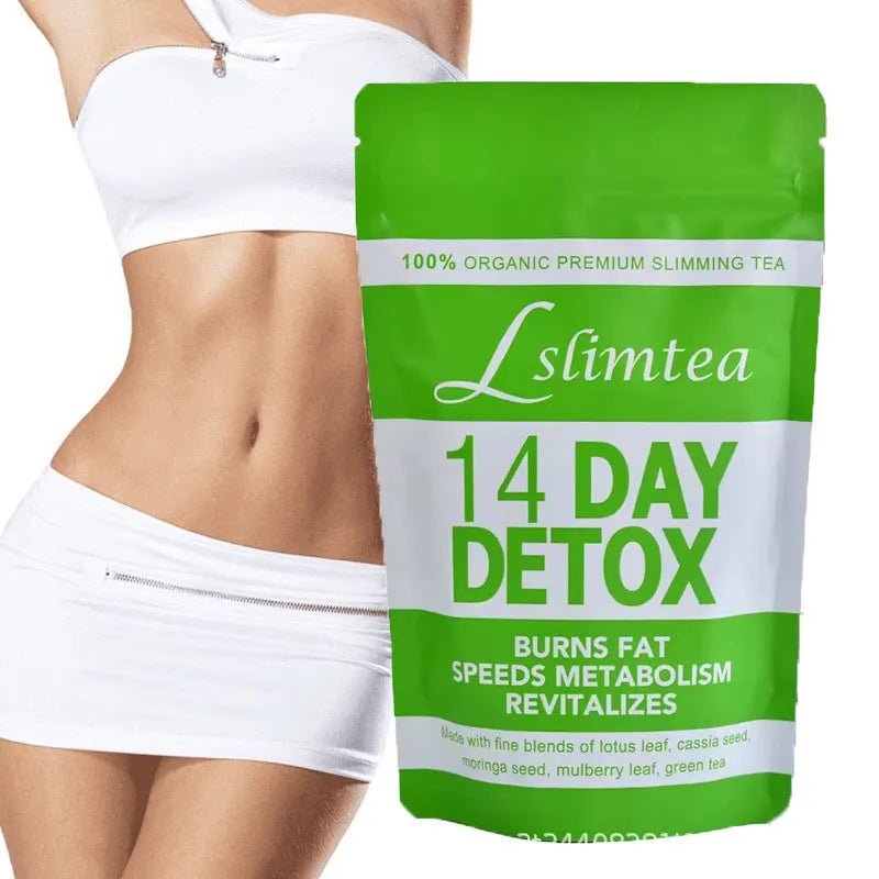 14-day herbal detox tea pack with 14 individual 3g sachets for weight loss cleansing