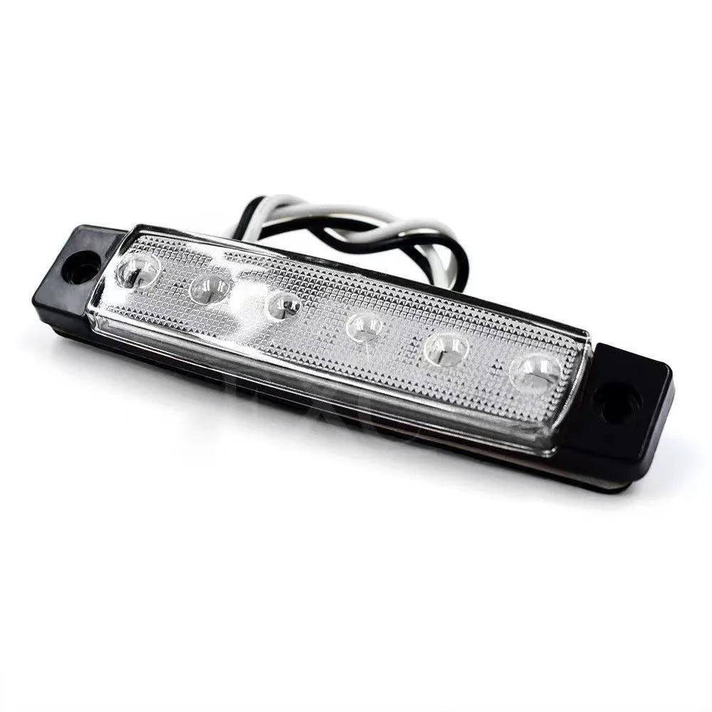 Trailer side warning light in PVC housing with multiple colour options