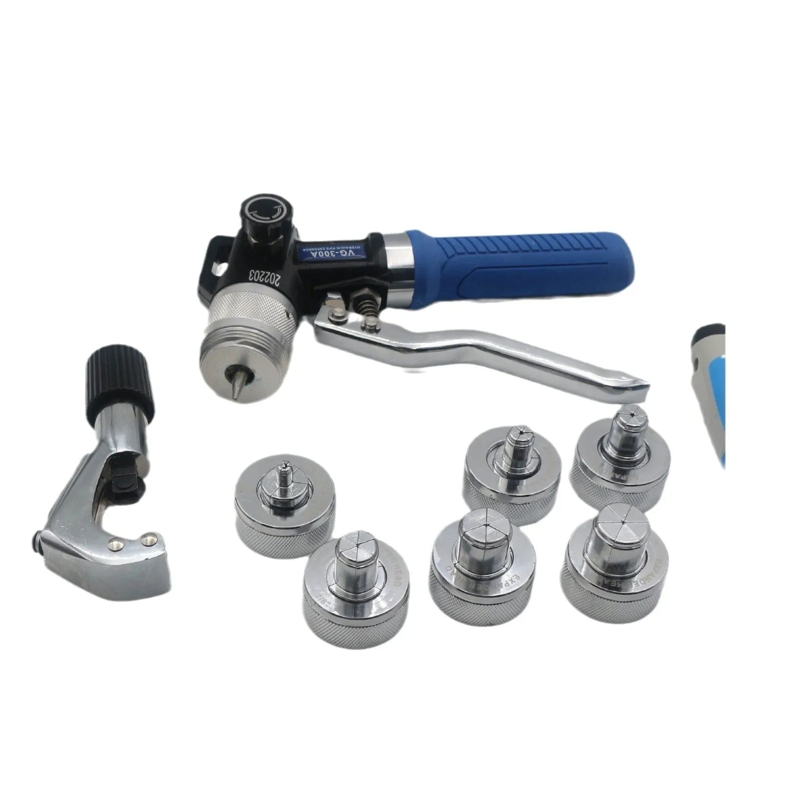 VG-300 hydraulic tube expander tool for refrigeration maintenance made from high-strength alloy steel.
