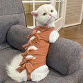 Adjustable lace-up polyester recovery vest for cat post-sterilisation care in multiple colour options