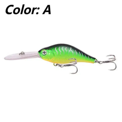 Floating Rock Little Fat Man deep diving fishing lure with long tongue board design in multiple colours