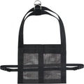 Large black livestock weighing sling measuring 35cm by 150cm with four attachment points.