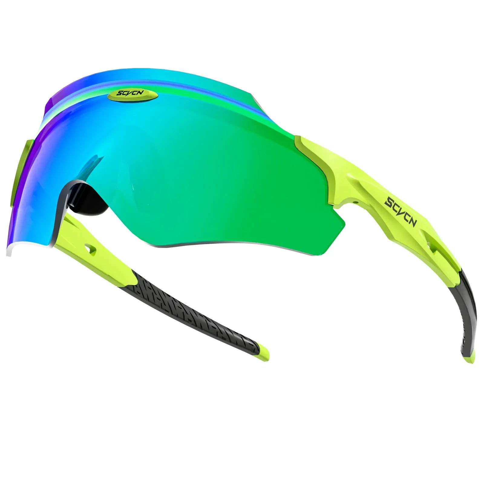 TR frameless windproof sports goggles with a colourful integrated lens, shown in multiple style colours.