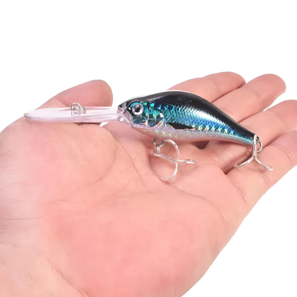 Floating Rock Little Fat Man deep diving fishing lure with long tongue board design in multiple colours