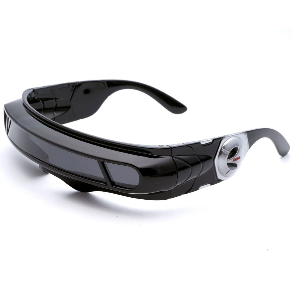 Black PC frame sports sunglasses with polarized colour film lenses for outdoor activities