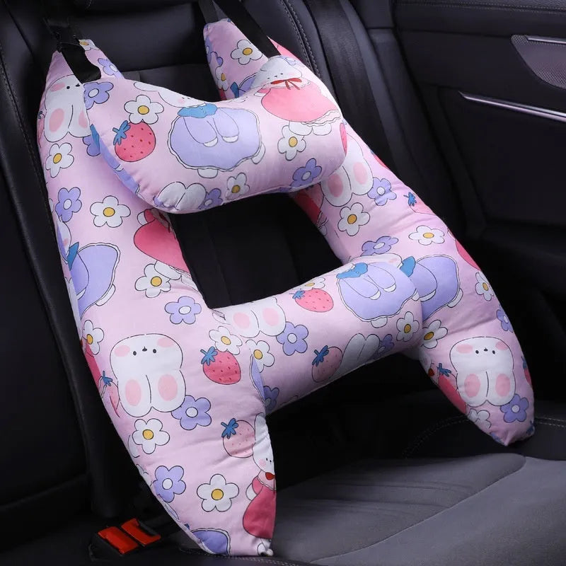 55x70cm automotive headrest car sleeping pillow with character patterns