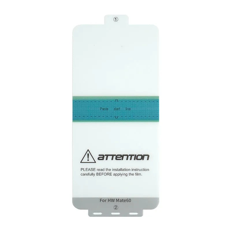 TPU screen protector for Huawei Mate60 phone with anti-fingerprint feature and application tools