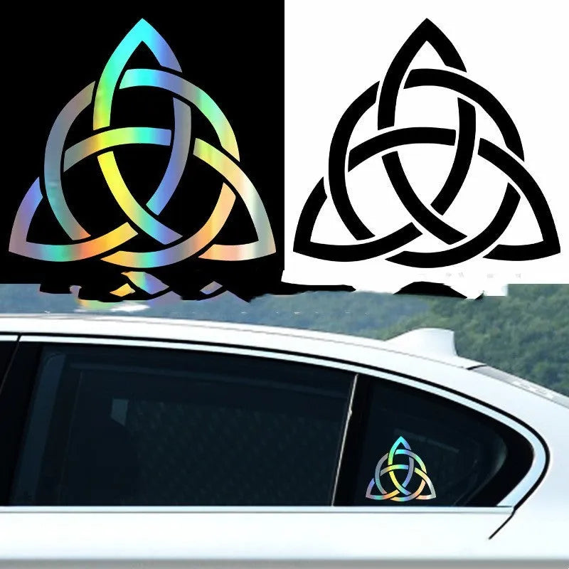 Waterproof vinyl car body sticker decal in black, white, and laser colour options