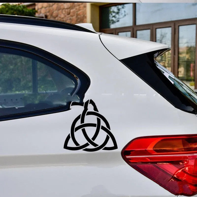 Waterproof vinyl car body sticker decal in black, white, and laser colour options