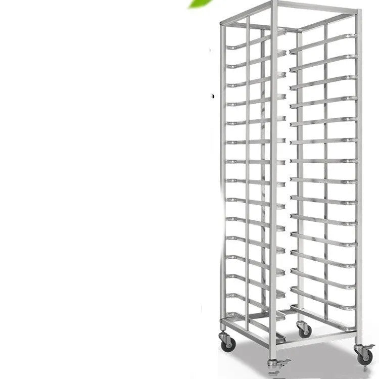 Stainless steel six-layer baking tray rack with lock, measuring 40cm by 60cm