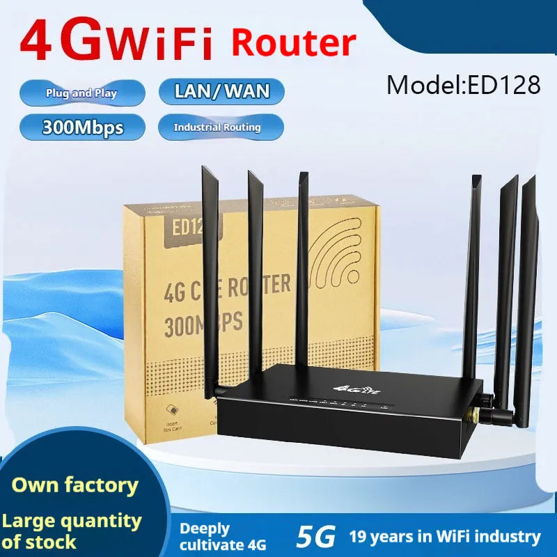 Industrial iron box 4G router with removable design measuring 29.5x25x5cm