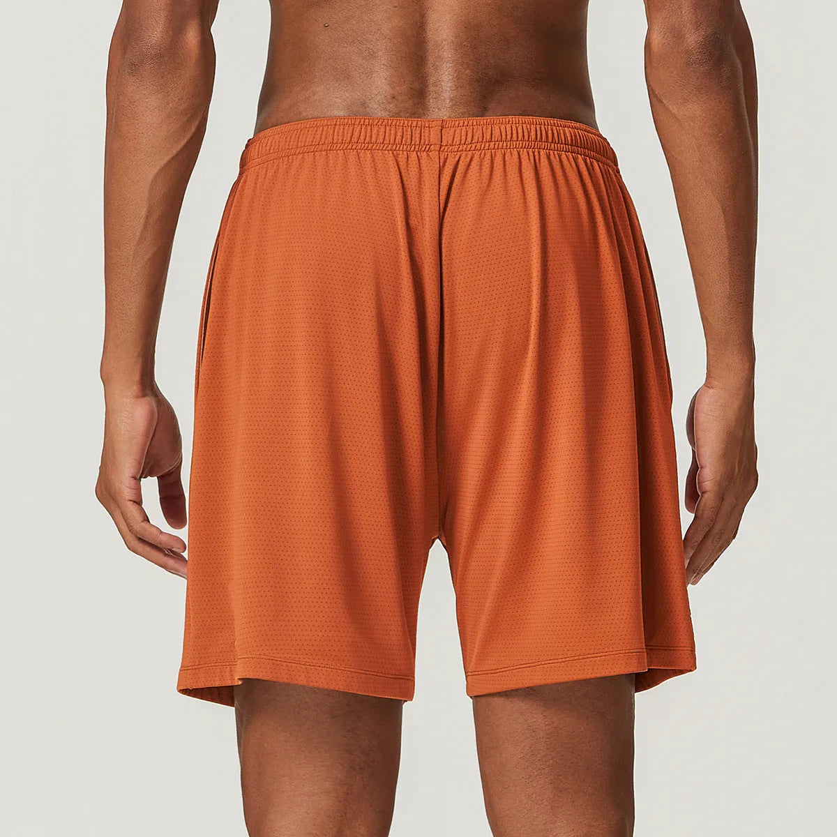 Men's quick-dry running shorts in seven colours with double-layer construction for workouts