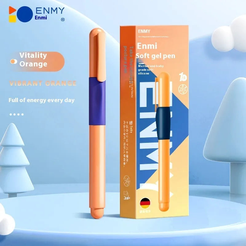 Boxed student posture correction pen in blue, green, purple, and orange colour options.