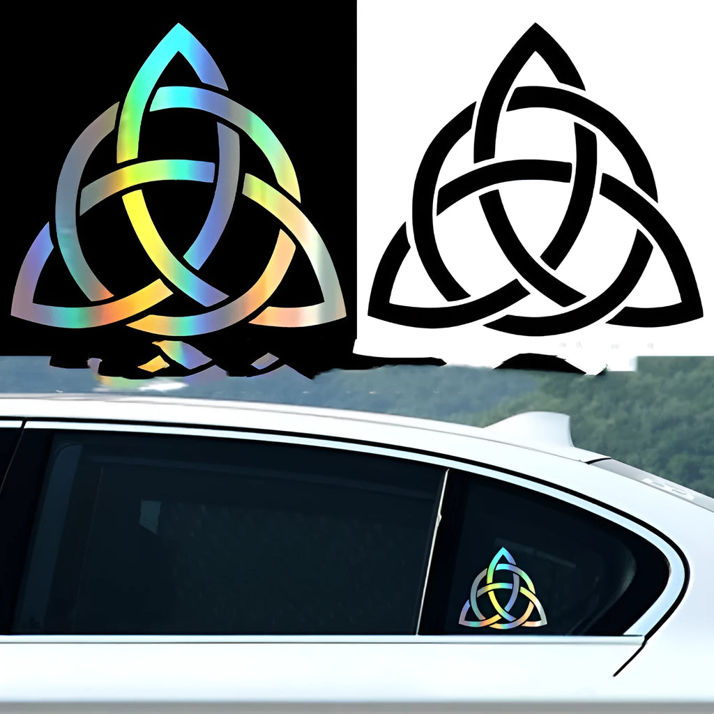 Waterproof vinyl car body sticker decal in black, white, and laser colour options