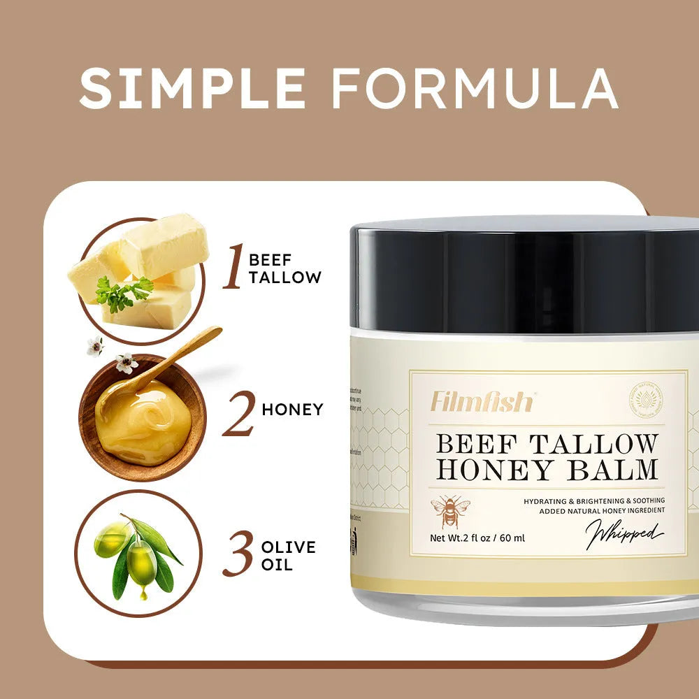 60ml jar of honey moisturising body cream for dry sensitive skin care