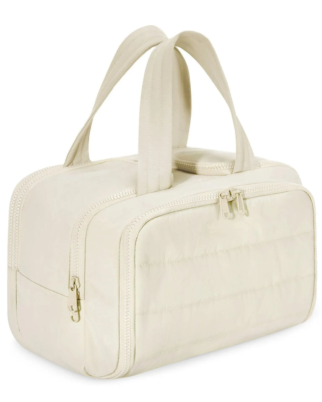 Large travel toiletry bag in lightweight polyester with wide opening, shown in available colours