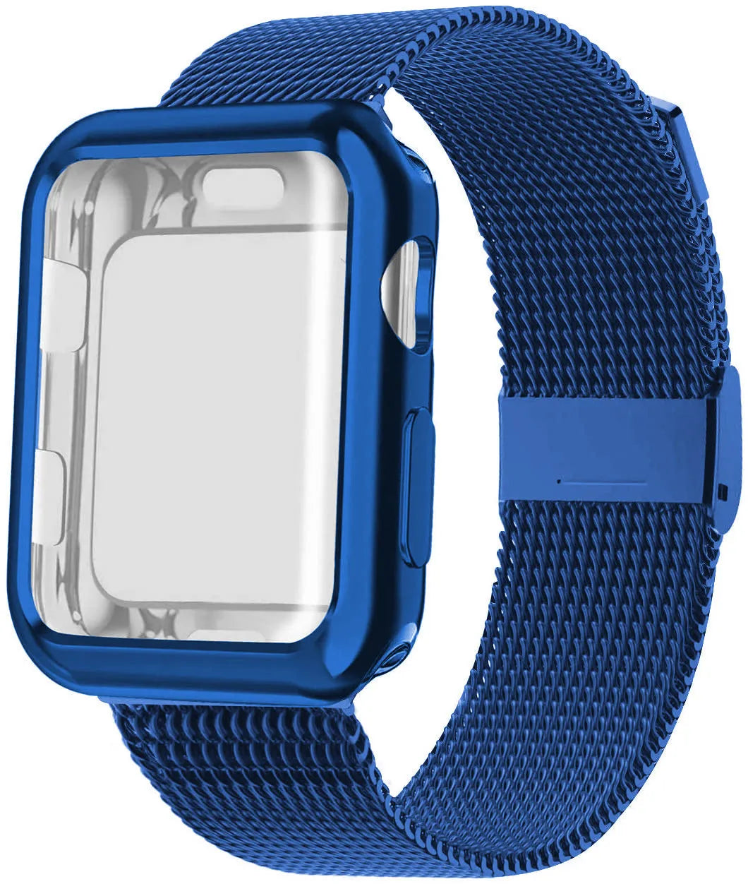 Magnetic Milan metal and TPU watch band for Apple Watch in multiple colour options on a wrist.