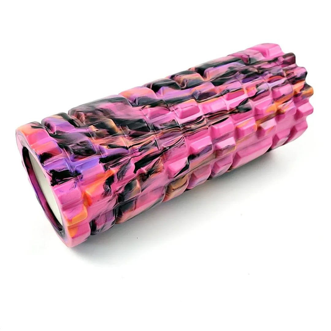 33cm camouflage pattern foam roller in EVA foam with cylindrical shape for fitness and massage