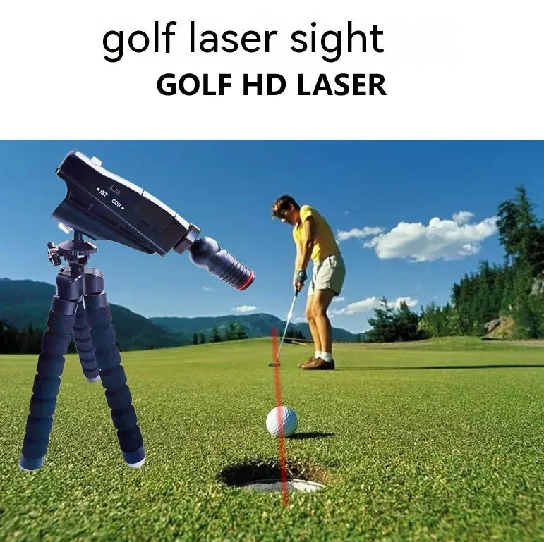 Golf putter laser aiming instrument for putting alignment practice
