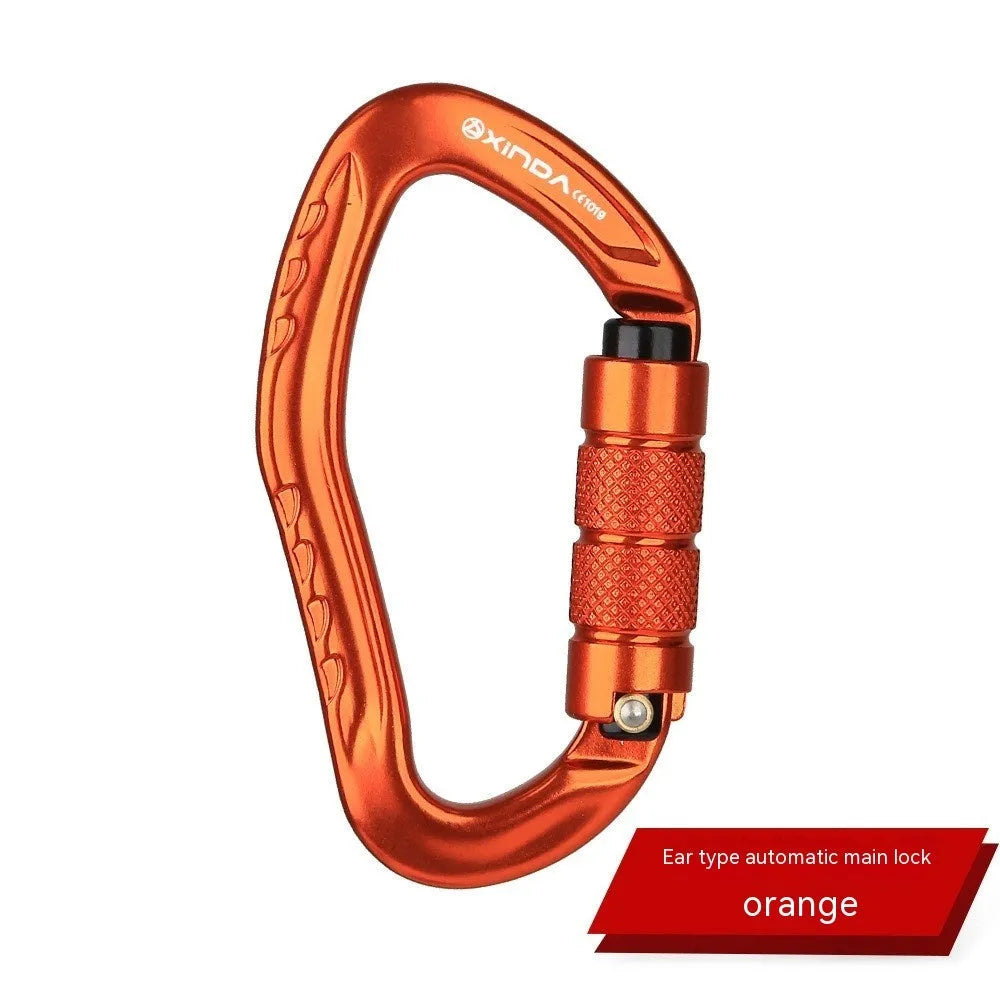 Automatic master lock climbing carabiner for outdoor rock climbing in five colour options