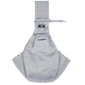 Cat carrier backpack with mesh panels showing large capacity folding design for pet transport