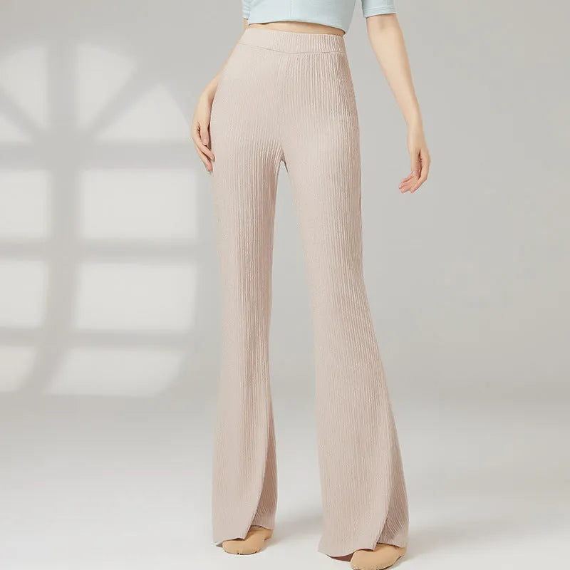 Women's classical dance practice trousers in polyester fibre available in five colours