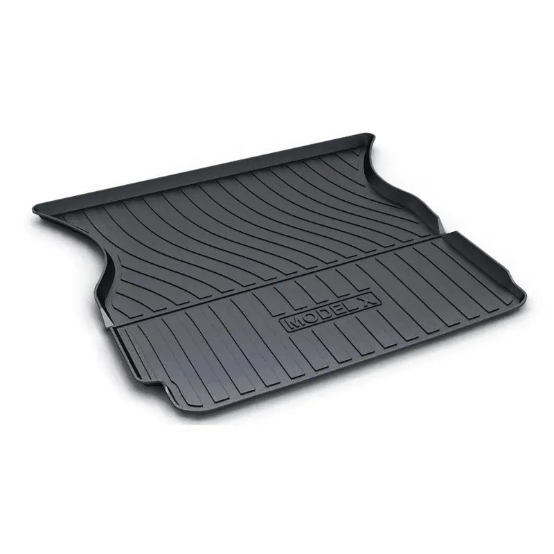 Rubber floor mat with TPE footrest for Tesla Model 3, Y, S, and X cars