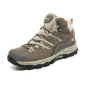 Flannel upper hiking sneakers with rubber sole in five colours on mountain trail