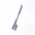 TPR pet food can spoon with right-angle design and 16cm long handle in green colour