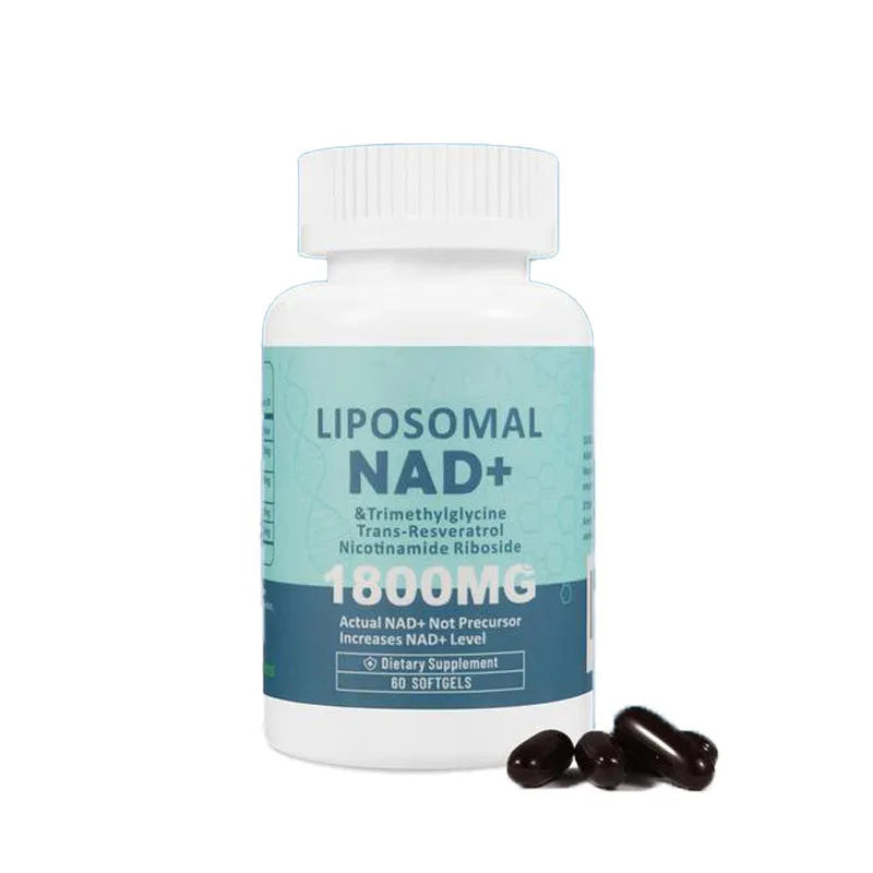 Nicotinamide mononucleotide gel capsules bottle showing 120 or 60 pieces dietary supplement