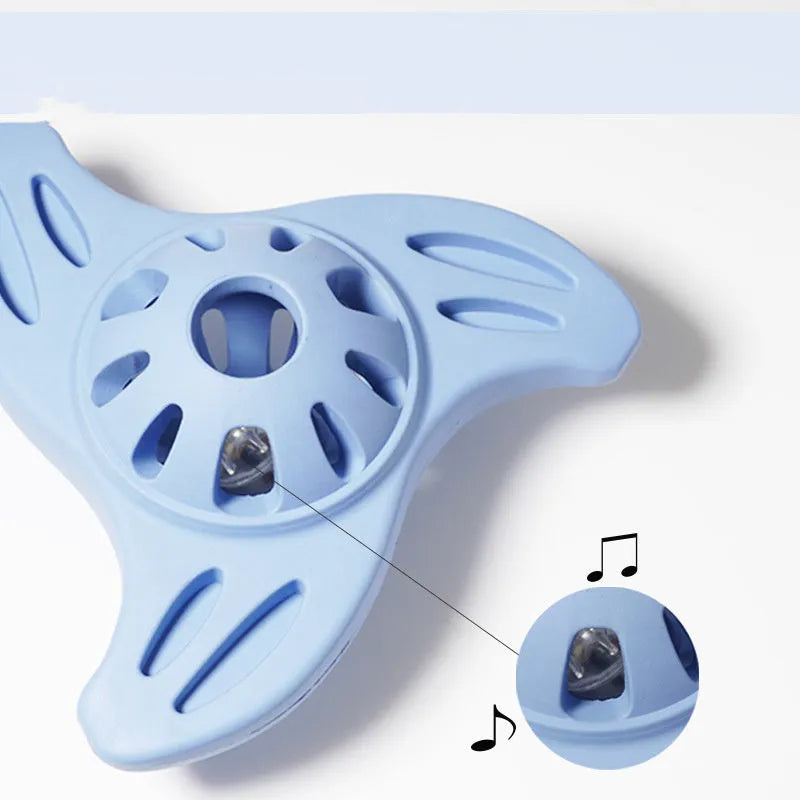 Blue or purple Boomerang Molar bite-resistant dog toy for medium and large breed dogs