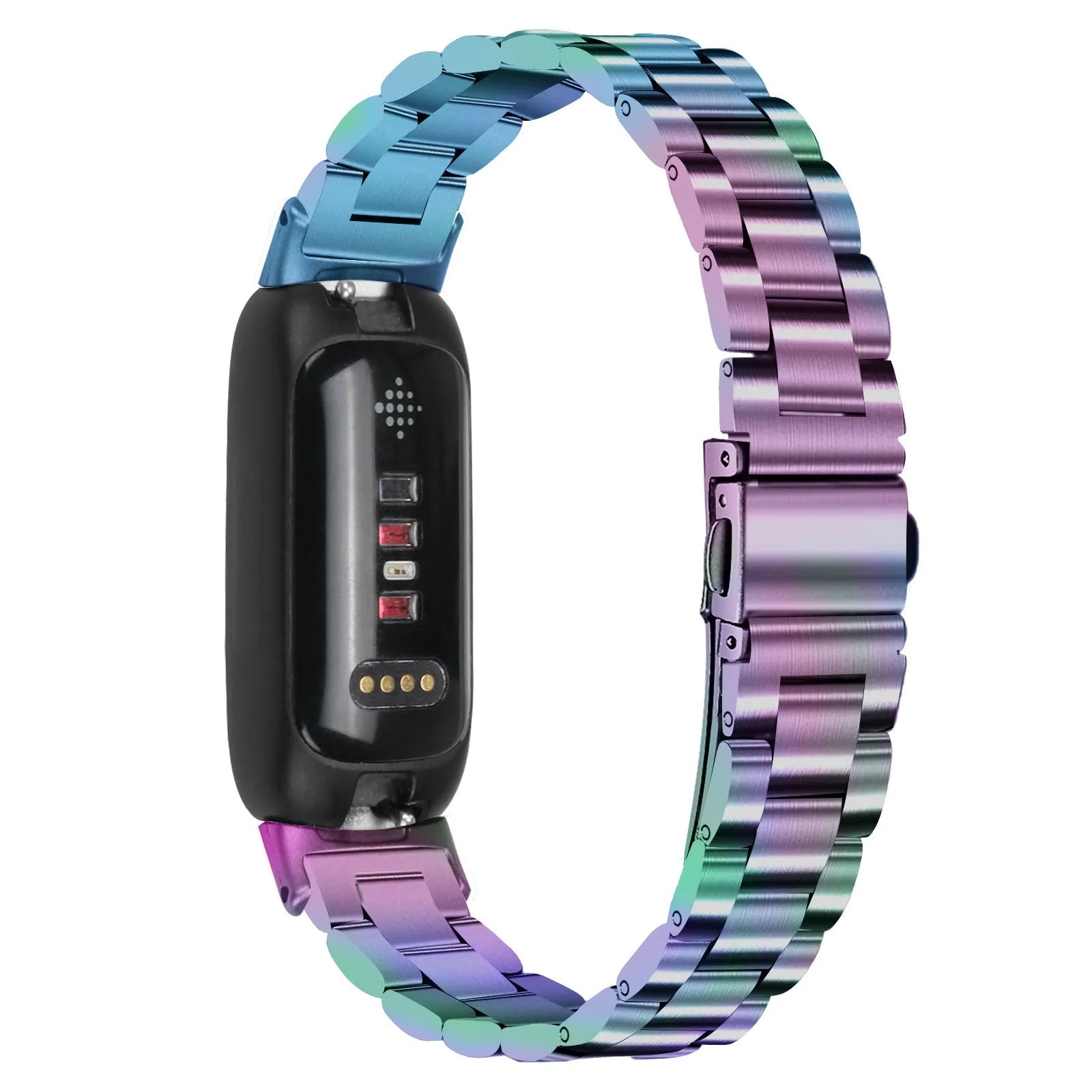 Inspire 3 stainless steel watch strap with three-bead adjustable clasp in multiple colour options
