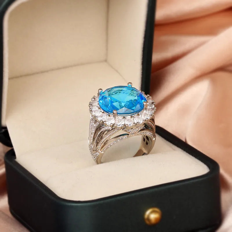 Retro hollow women's ring in brass white steel, Italian court style, colour KYRA0406.