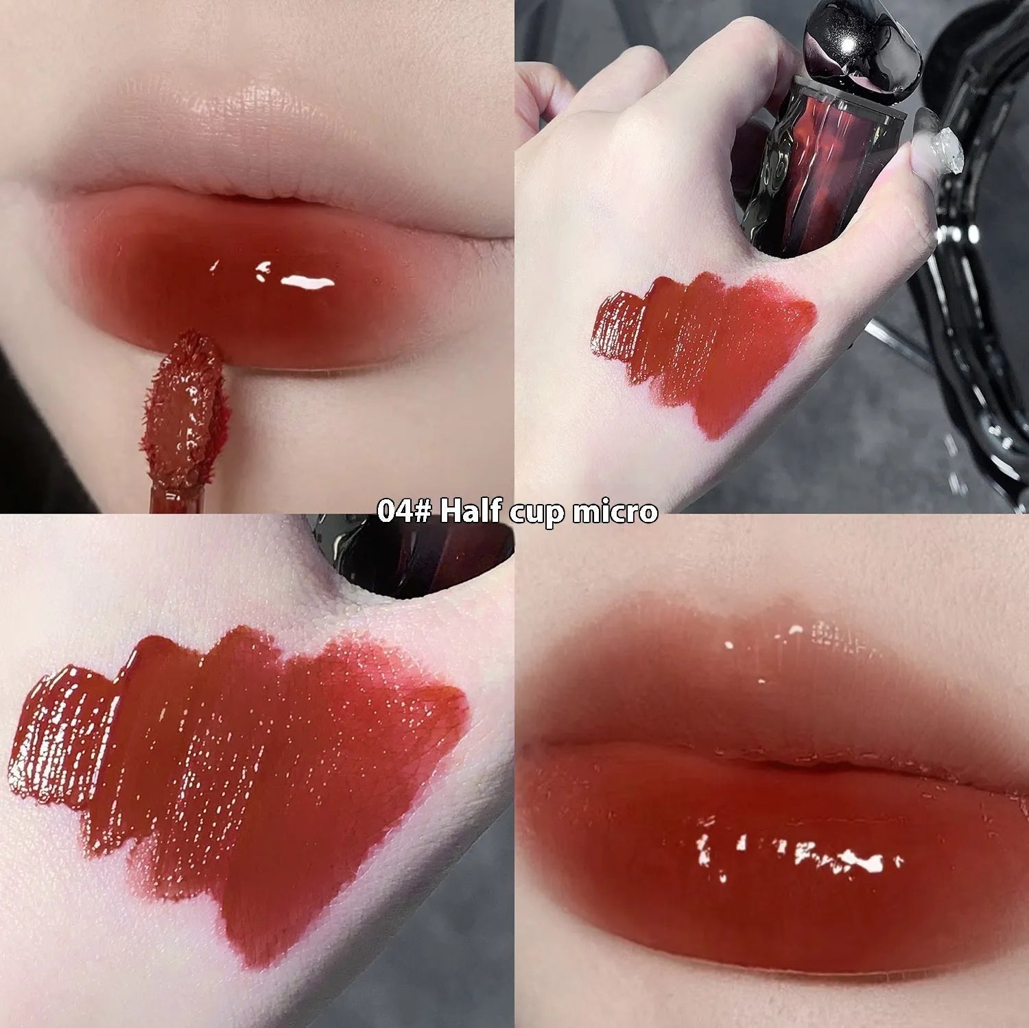 Glacier Lava Lip Lacquer mirror makeup lip gloss showing water light finish