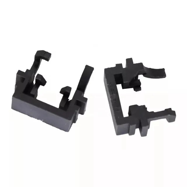 Black plastic LED headlight conversion adapter for Ford Focus Mondeo Fiesta vehicles