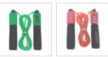Adjustable 3-metre skipping rope with foam PVC handles in multiple colour options