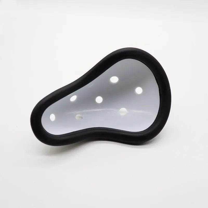 Soft rubber genital protector for Sanda, rugby, hockey, and boxing sports.