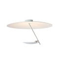 Creative iron ceiling lamp with 50cm diameter in white or white gold colour with LED warm light
