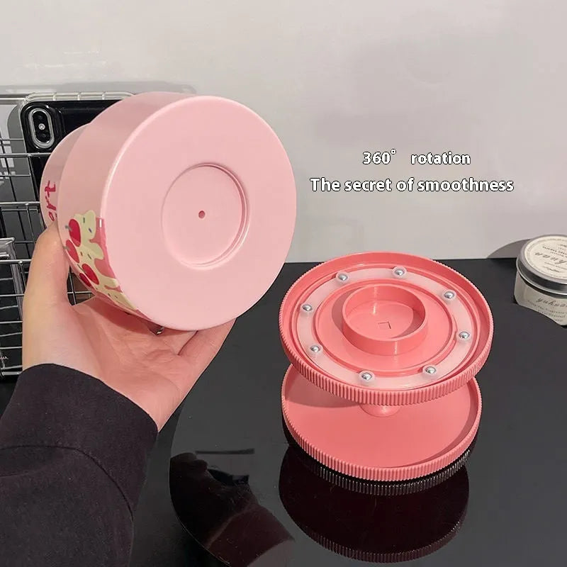 Japanese style cosmetic brush barrel with rotating rack in various colour options