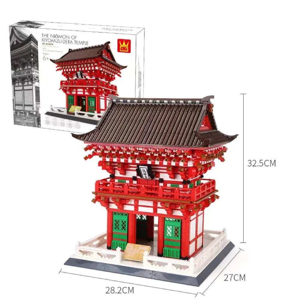 Wange ABS plastic small particle building blocks set with international architecture models