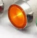 10mm stainless steel edge plastic indicator light with attached wire in multiple colours